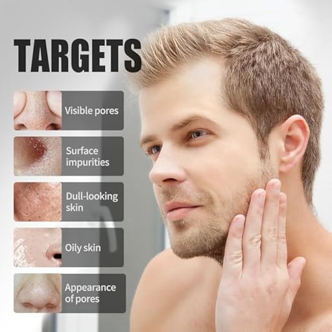 JVR BLACKHEAD REMOVER MASK, BAMBOO CHARCOAL PEEL OFF FACE MASKS FOR MEN, PURIFYING PORES, DEEP CLEANSING, FOR ALL SKIN TYPES 120ML - Image 3